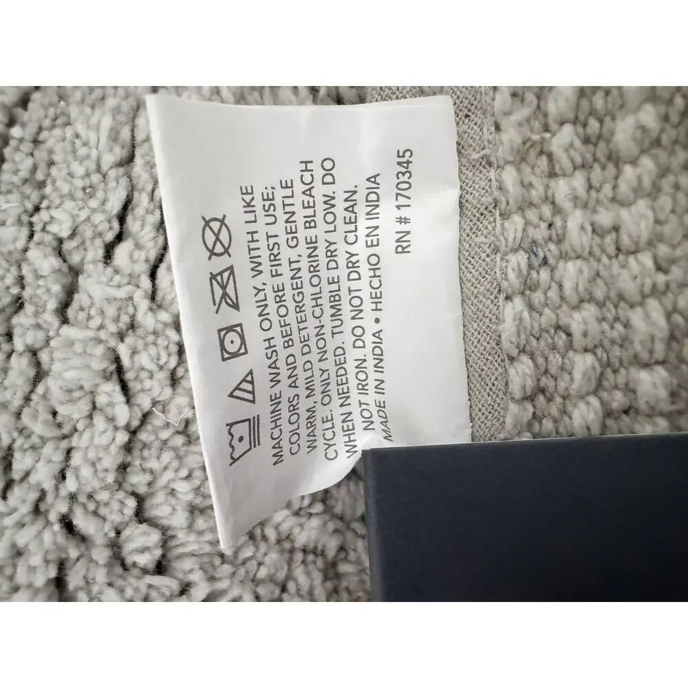Riva Cotton Bath Mats Size 20 X 30 In Gray 2 Pack. Brand New.